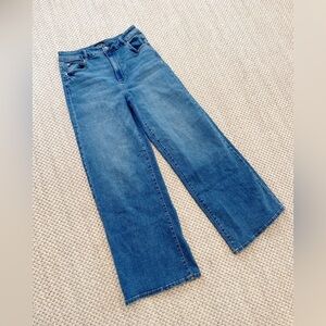 Well Worn Blue Wide-Leg Jeans womens 10 / 30 stretch